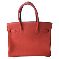 Hermès Birkin Bag 30 in Pelle in Arancio