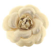 Chanel Goudkleurige camellia broche