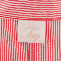 Fay Shirt blouse streep rood/wit Gr.M