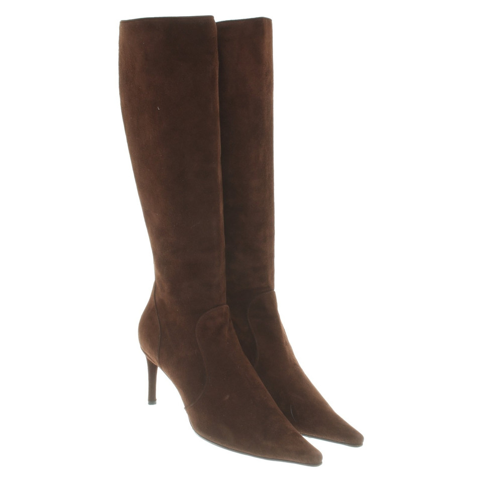 Dolce & Gabbana Suede boots in brown