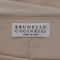 Brunello Cucinelli gonna di cotone beige