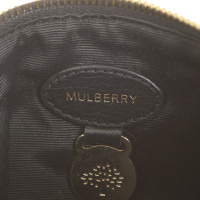Mulberry Clutch aus Leder in Schwarz