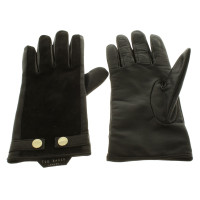 Ted Baker Leren handschoenen in zwart