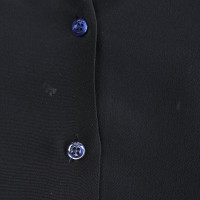 Christian Louboutin camicetta di seta in Blu / Nero