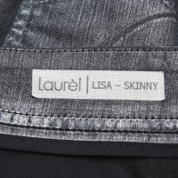 Laurèl Beschichtete Jeans in Silber