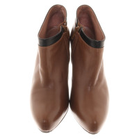 L'autre Chose Leather ankle boots in brown