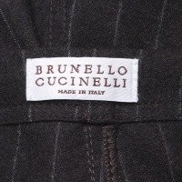 Brunello Cucinelli Pantalon à fines rayures