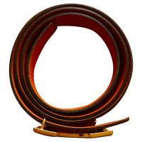Hermès reversible belt in black/orange