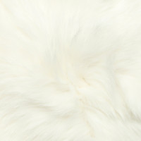 Stefanel Jacke/Mantel aus Pelz in Weiß
