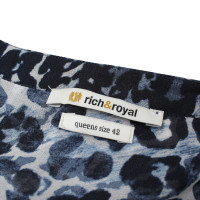 Rich & Royal Bluse mit Animal-Print