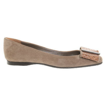 Other Designer Slippers/Ballerinas Suede in Brown