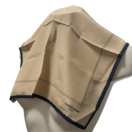 Longchamp Schal/Tuch aus Seide in Beige