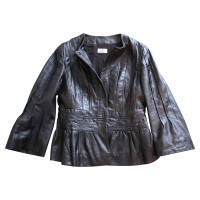 Philosophy Di Alberta Ferretti Lederjacke in Schwarz