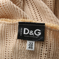 Dolce & Gabbana Oberteil aus Baumwolle in Beige