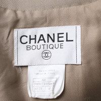 Chanel Anzug aus Wolle in Beige