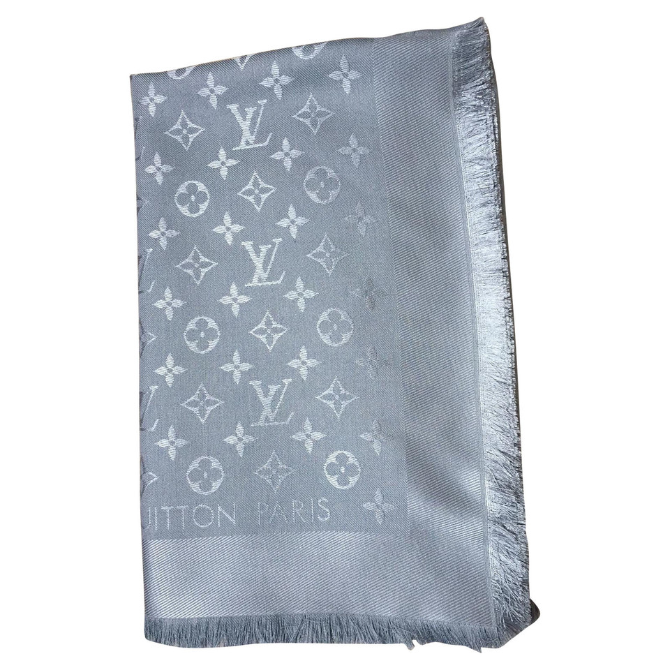 Louis Vuitton Tissu Monogram Shine en argent / gris