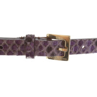 Dolce & Gabbana ceinture en peau de serpent