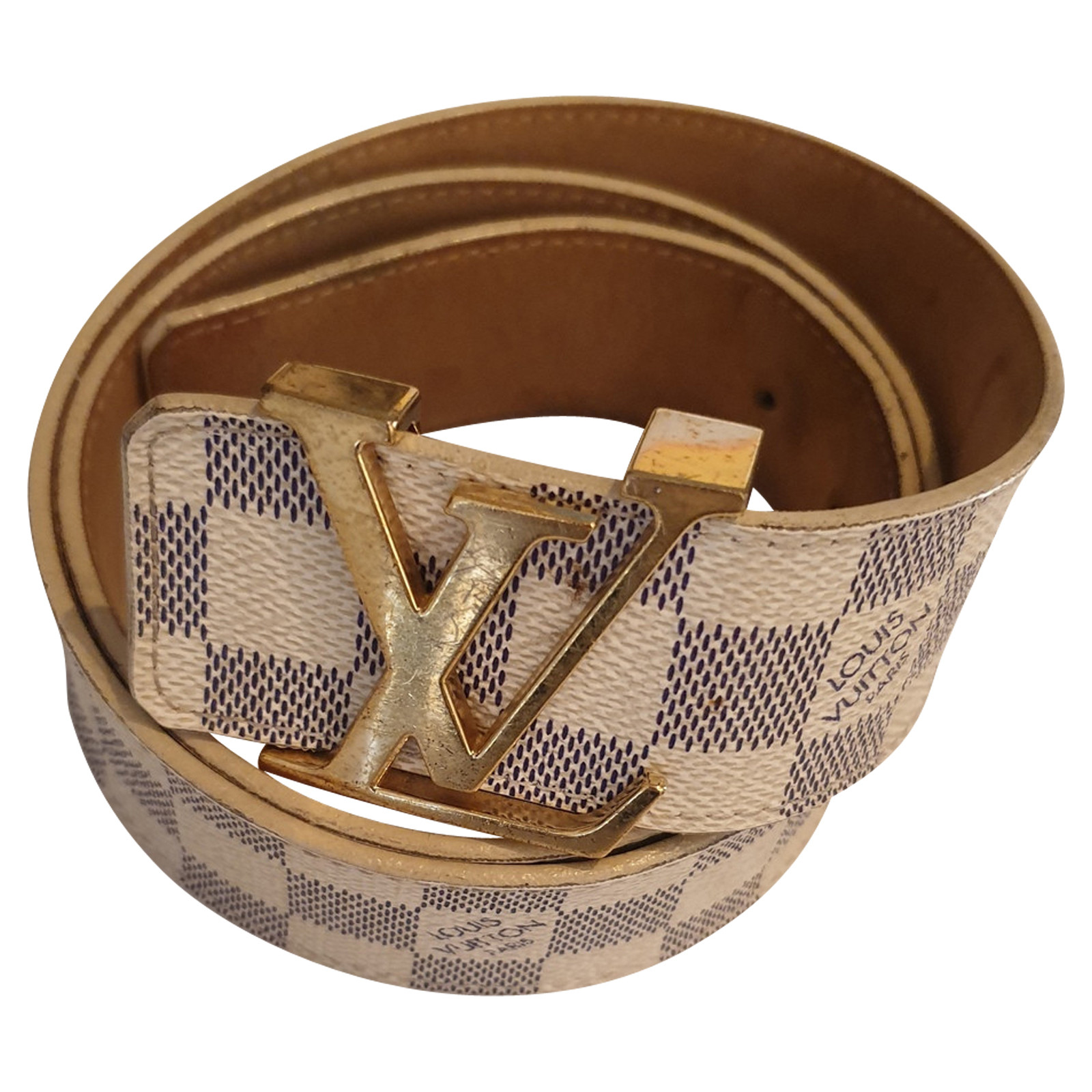 Louis Vuitton Belt in White - Second Hand Louis Vuitton Belt in White buy used for (4432711)