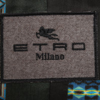 Etro Jacke/Mantel aus Wolle in Creme