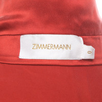 Zimmermann Kleid aus Seide in Rot