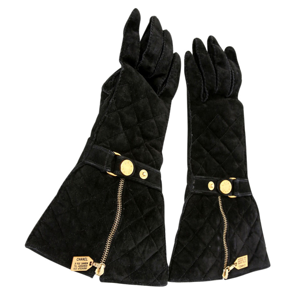 Chanel Suède handschoenen