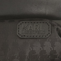 Karl Lagerfeld Schoudertas Leer in Zwart