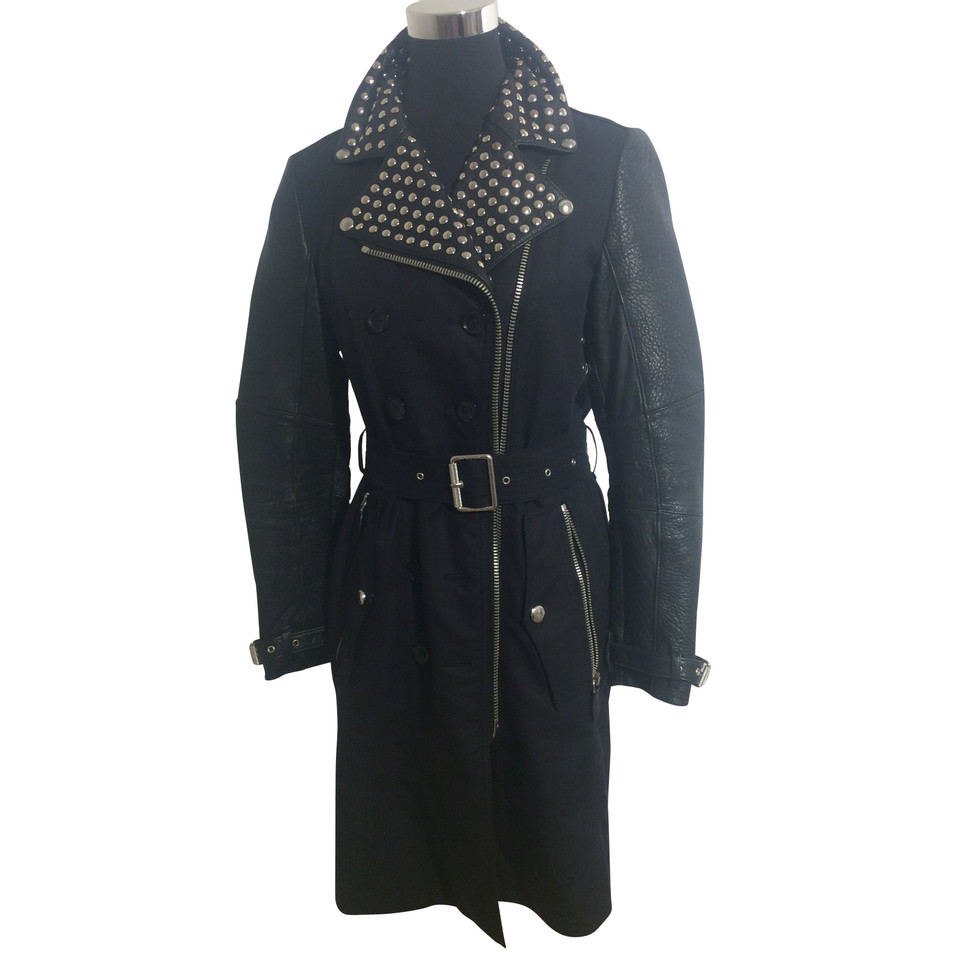 Burberry Prorsum Cappotto in cotone / pelle