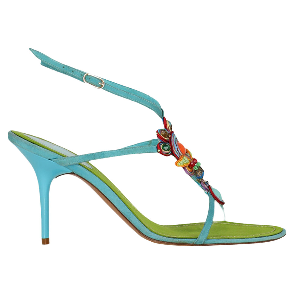 René Caovilla Sandals Leather in Blue