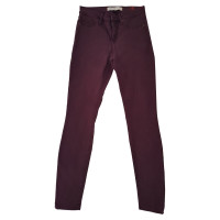 Marc By Marc Jacobs Paire de Pantalon en Coton en Bordeaux