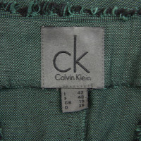 Calvin Klein abito di lino in verde