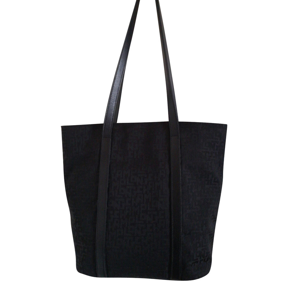 Longchamp Umhängetasche aus Canvas in Schwarz