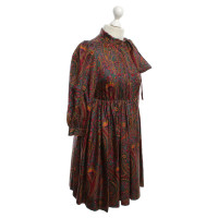 Dkny zijden jurk met paisley print