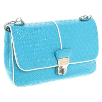 Tod's Handbag Patent leather in Turquoise