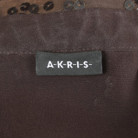 Akris Top Silk in Brown