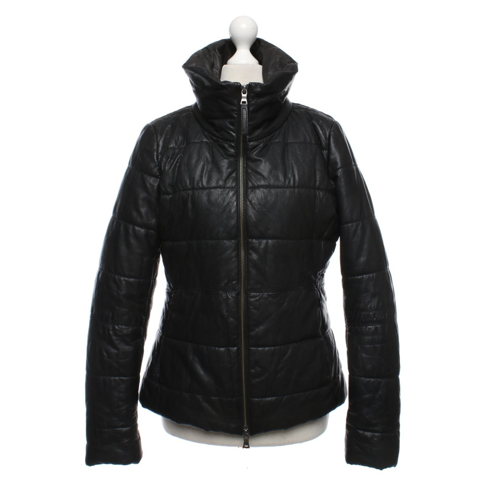 Pollini Leather quilted jacket