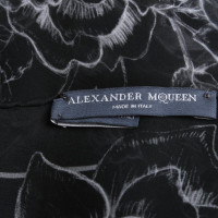 Alexander McQueen Sciarpa di seta con stampa