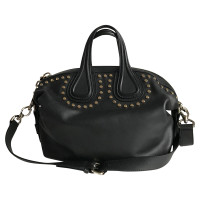 Givenchy Nightingale Small Leer in Zwart