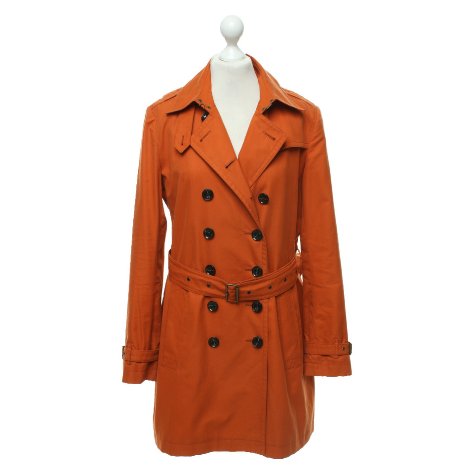 Burberry Veste/Manteau en Coton en Orange