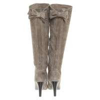 Karen Millen Boots Cotton in Grey