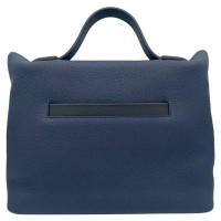 Hermès 24/24 aus Leder in Blau