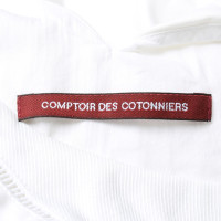 Comptoir Des Cotonniers Robe en Coton en Blanc