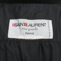 Yves Saint Laurent Fluwelen jas in zwart