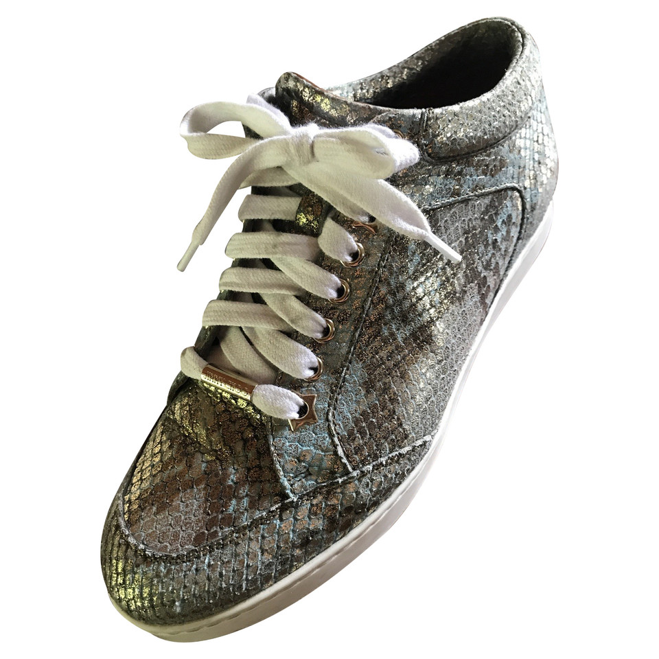 Jimmy Choo Sneakers in reptielen kijken