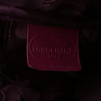 Longchamp Shopper aus Leder in Violett