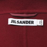 Jil Sander Jacke/Mantel in Bordeaux