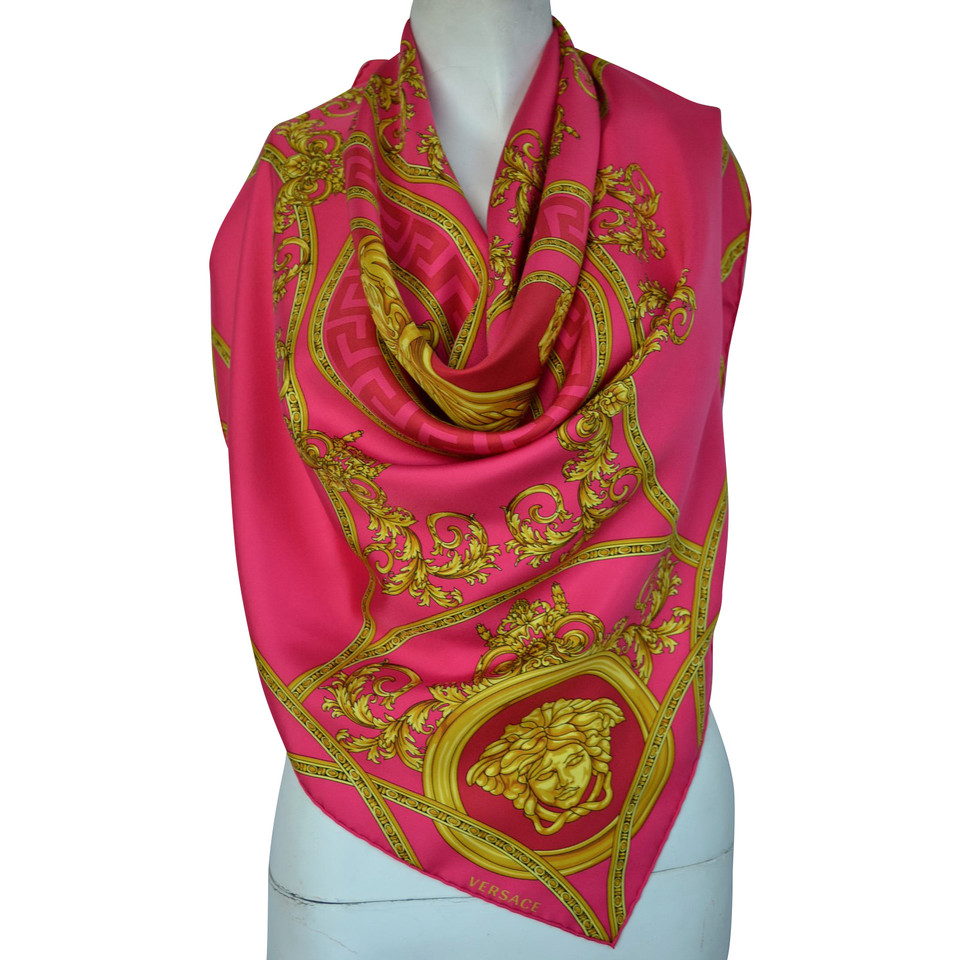 Versace Silk scarf with pattern