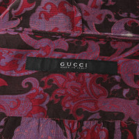 Gucci camicetta di seta con motivo