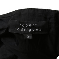 Robert Rodriguez Jupe en cuir noir