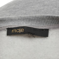 Maje Gray sweater with appliqués