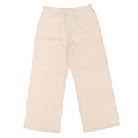 Reformation Paire de Pantalon en Lin en Beige